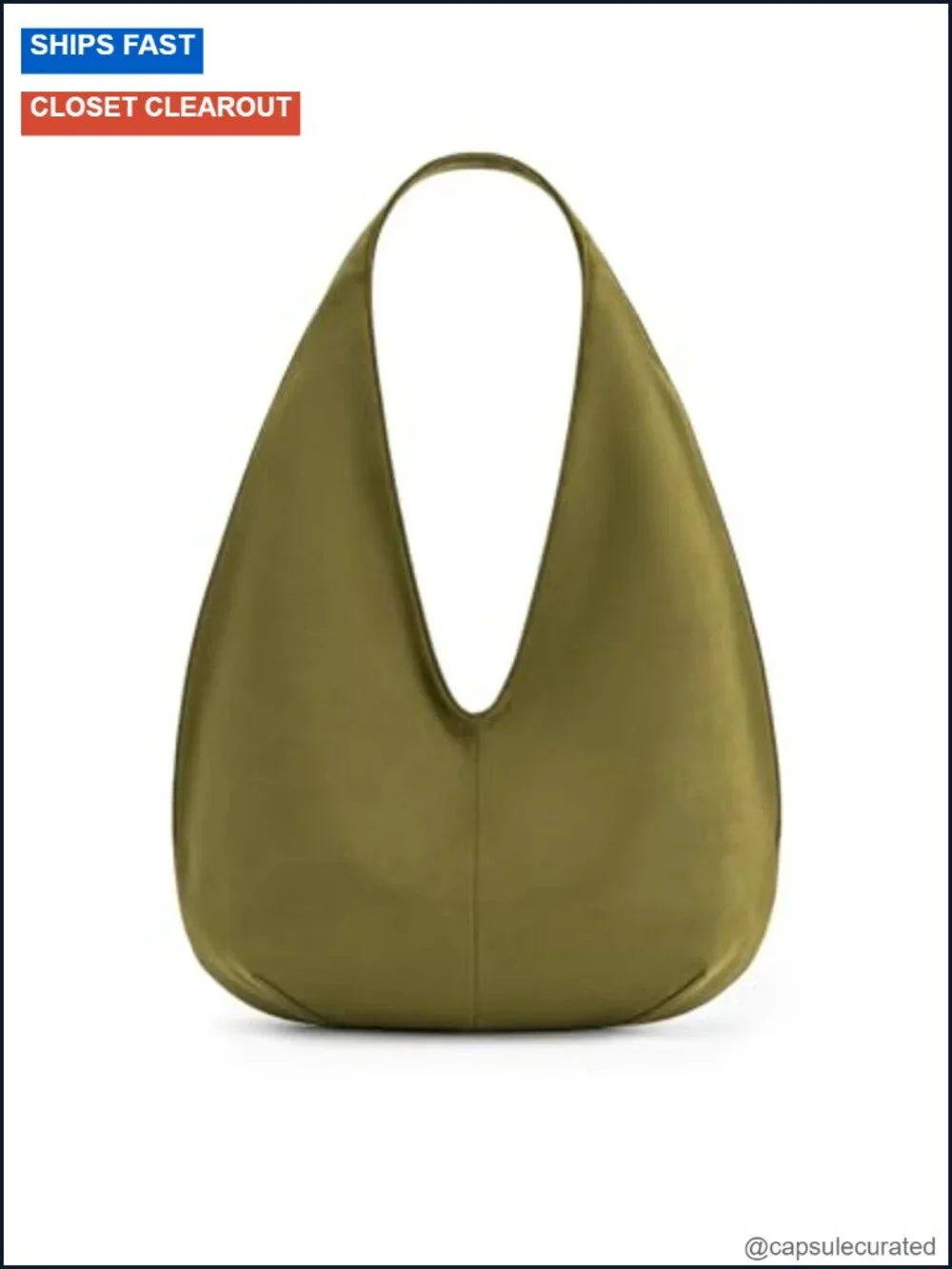 Faux Suede Hobo Shoulder Bag Fits iPad Pro